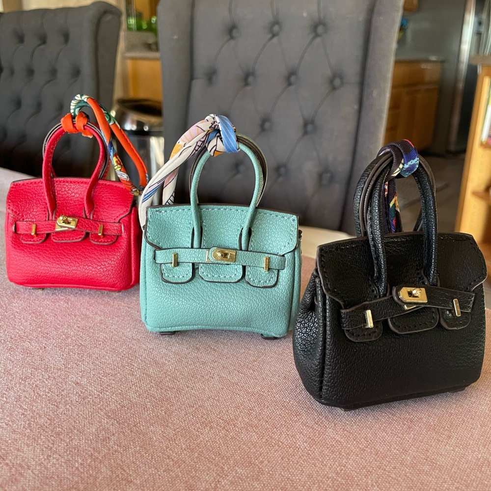 Bag charm, mini designer style